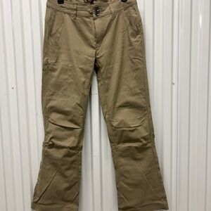 Prana Halle Tan Cargo Pants for Versatile Hiking Style